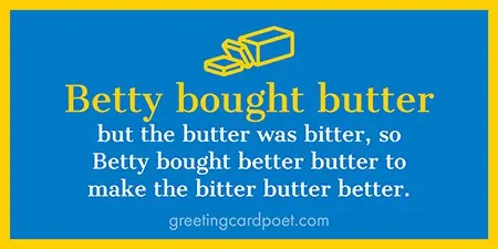 Betty bought butter.
