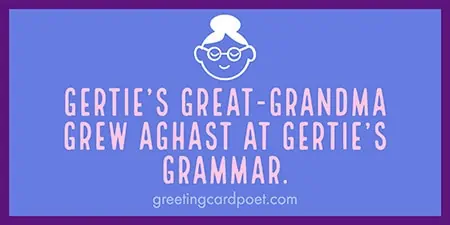 Gertie's Great Grandma.