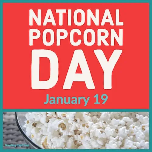 Popcorn day of celebration.