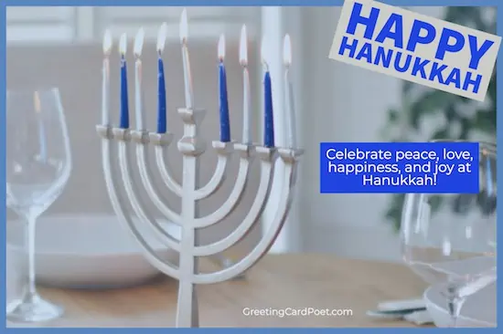 Hanukkah wishes.