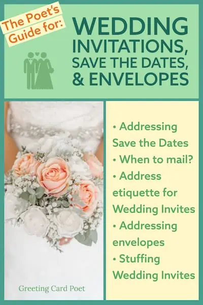 Wedding invites, save the dates and envelopes.