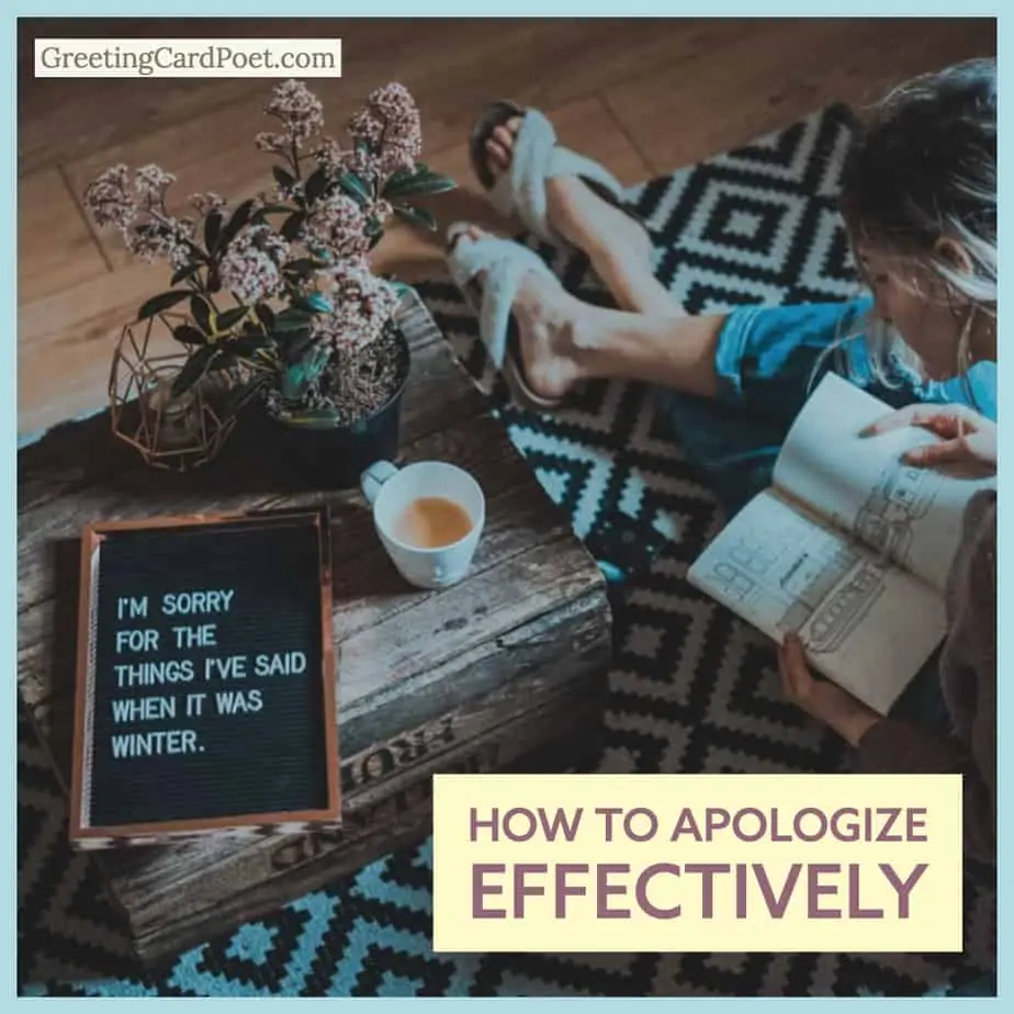 How to apologize effectively image