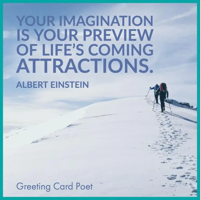 Einstein quote on imagination.