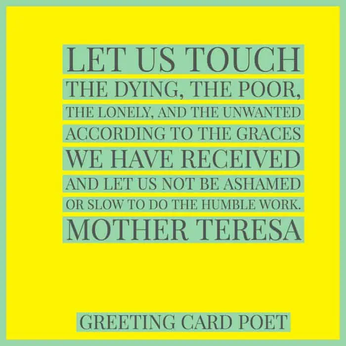 Mother Teresa quotation image