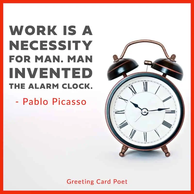 Pablo Picasso funny office quotation image
