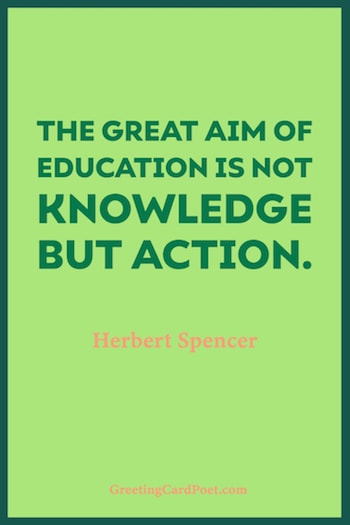 Aim of education is action image
