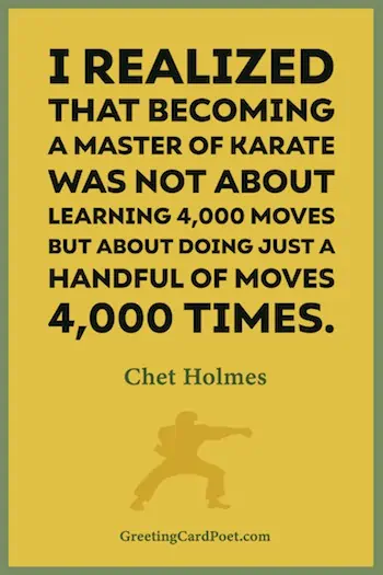 Karate mastery quote image