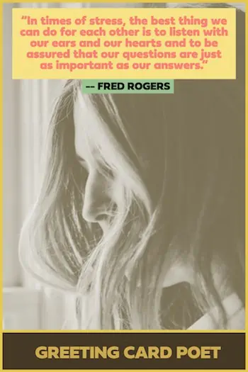 Mr. Rodgers Quote on stress.