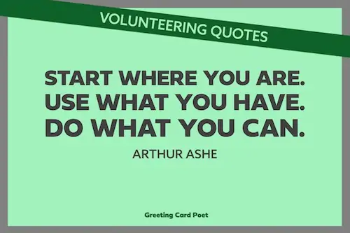 Arthur Ashe quote on doing what you can