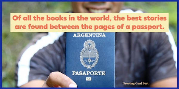 Best stories found between pages of a passport quote