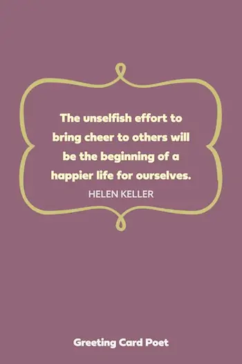 Bring cheer to others volunteer quotes