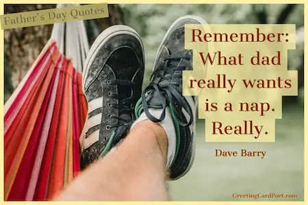 Dave Barry Quote on what to buy for fathers day.