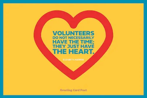 Volunteers have the heart