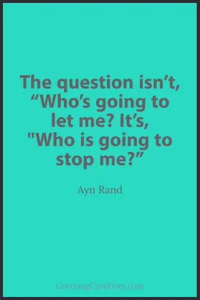 good Ayn Rand quote.