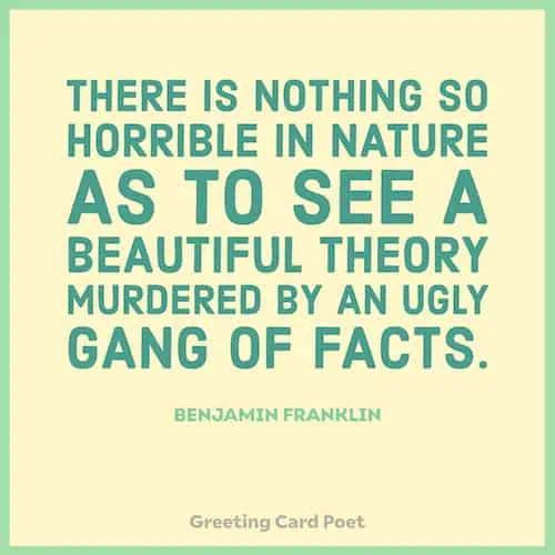 Benjamin Franklin on a gang of facts