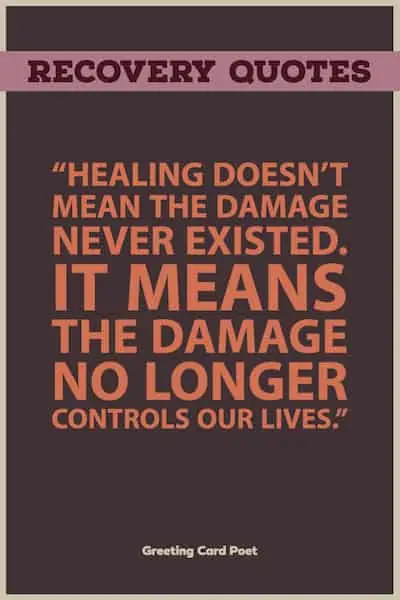 Healing saying.