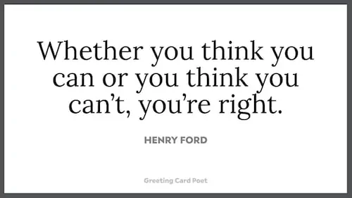 Henry Ford on confidence
