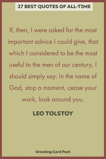 Famous Leo Tolstoy - best quotes of all time