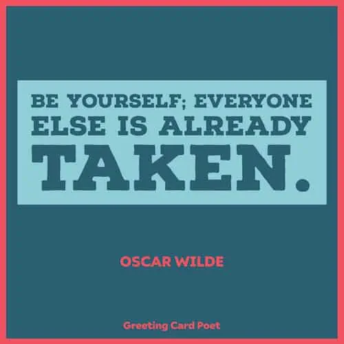 Oscar Wilde on being yourself