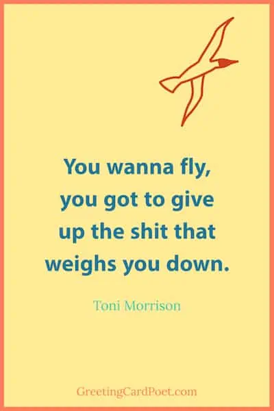 Toni Morrison quote on flying.