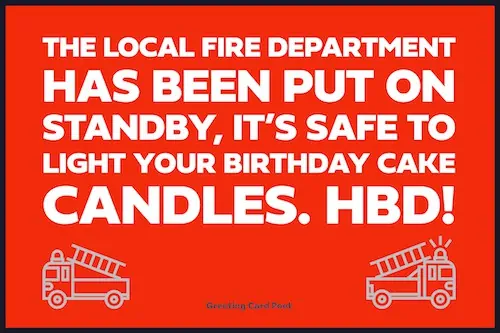 Fire department on alert birthday message for sister in law