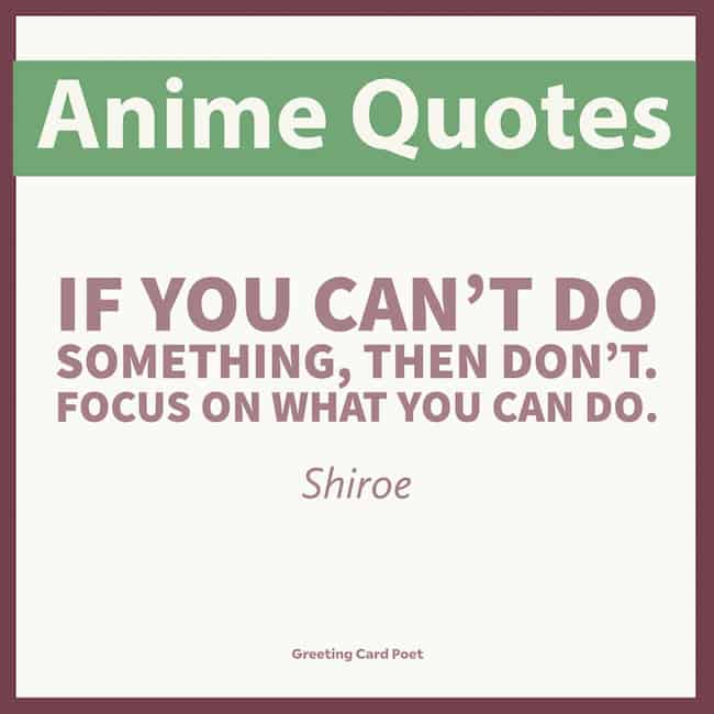Good anime quotes