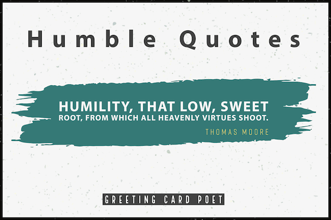 Thomas Moore quote on humility.