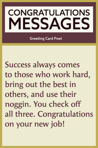 You check off all three - congratulations success messages.