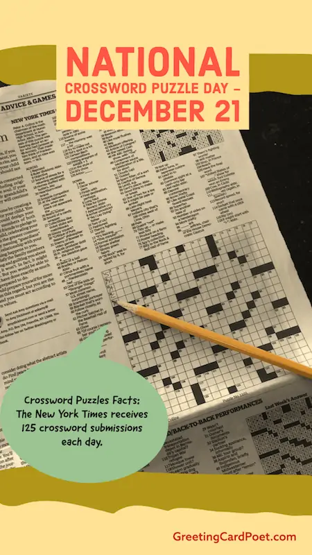 Crossword Puzzle Fun Facts