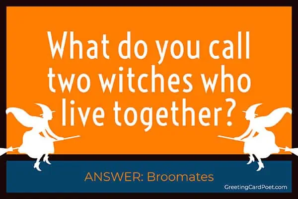 witches are broommates - funny riddles.