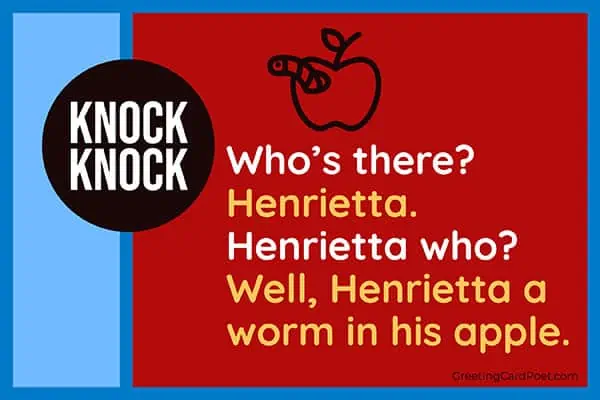 Henrietta - knock knock joke