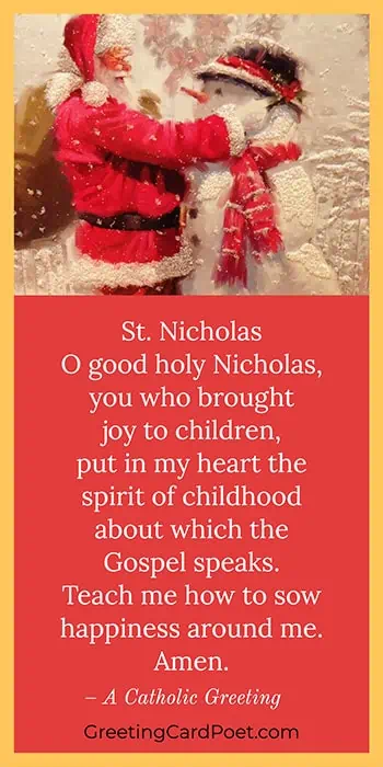 O good holy Nicholas greeting.