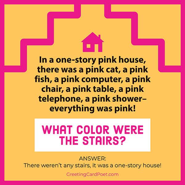 The pink house - tricky riddles.