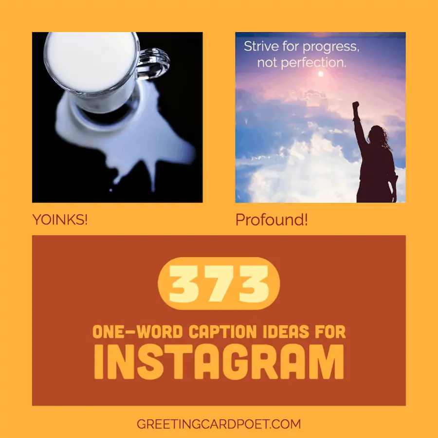 373 One-Word Instagram Captions