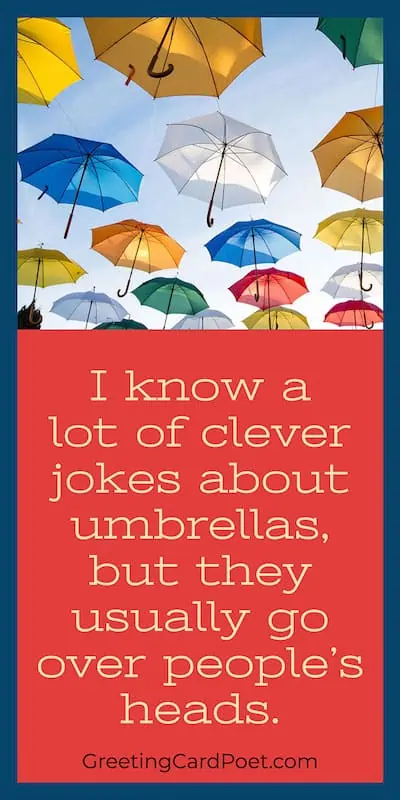 Umbrella quotes, captions, jokes