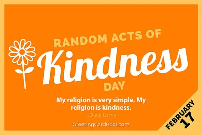 Random Acts of Kindness Day.