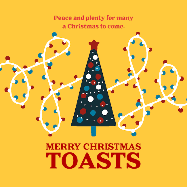 Christmas toasts