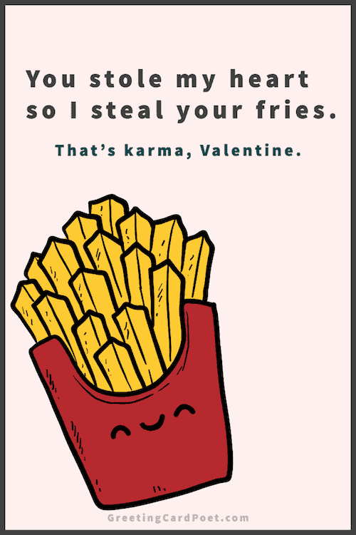Best Valentine's Day Captions - French Fries