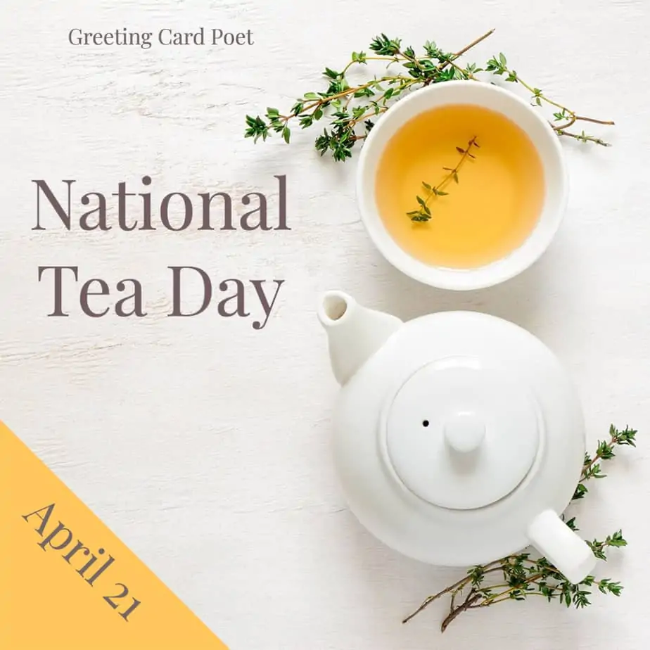 National Tea Day.