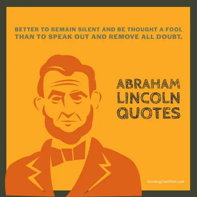 Best Abraham Lincoln Sayings