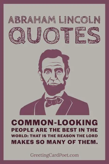 Common-looking people quote by Lincoln