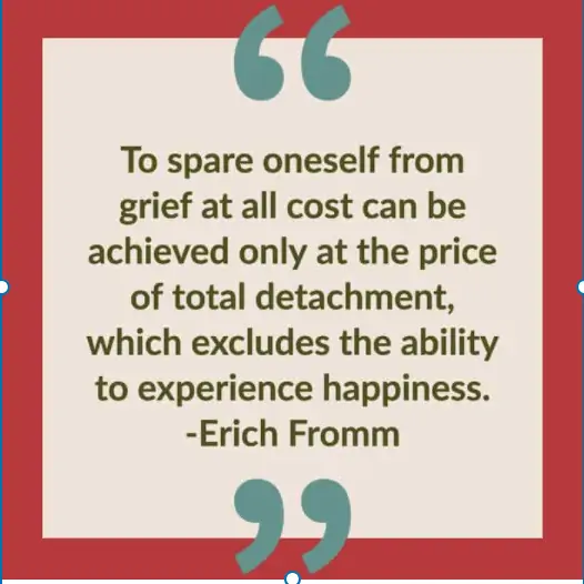 Eric Fromm quote on grief
