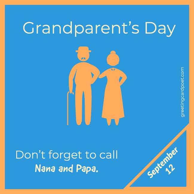 Grandparents Day messages.