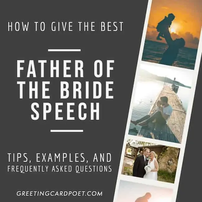 How to give the best father of the bride speech.