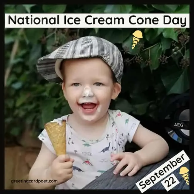Ice Cream Cone Day.