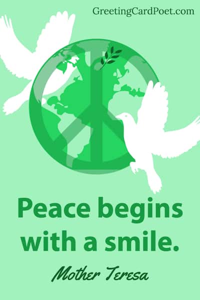 Peace Begins With A Smile