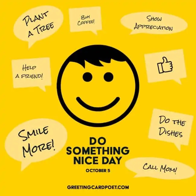 Do Something Nice Day.