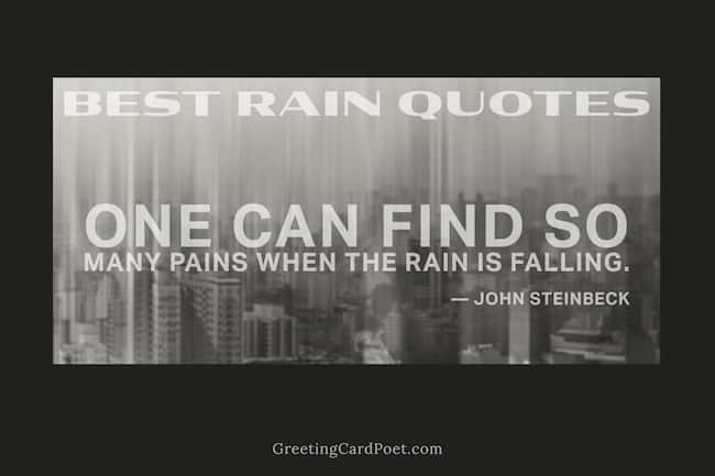 Good Rainy Day Quotes