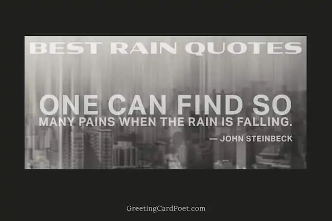 Good Rainy Day Quotes