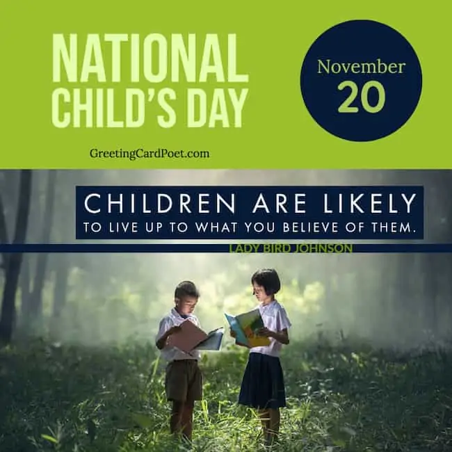 National Child's Day.
